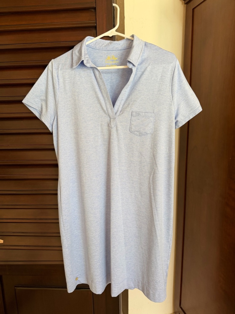 Lilly Pulitzer Light Blue Polo Shirt Dress